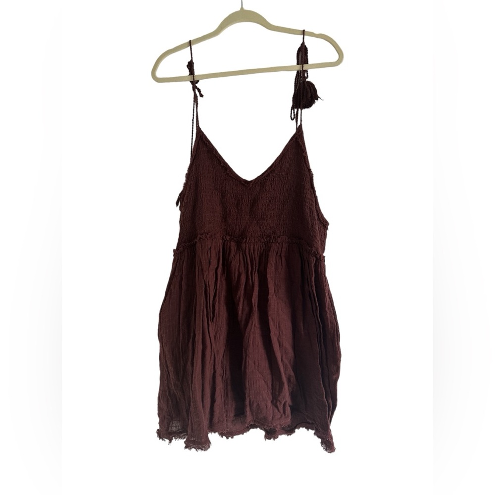 Free People Maroon Mini Dress